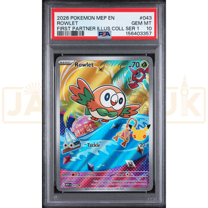 Pokemon Rowlet Promo MEP EN 043 English Graded Card PSA 10 #156403357
