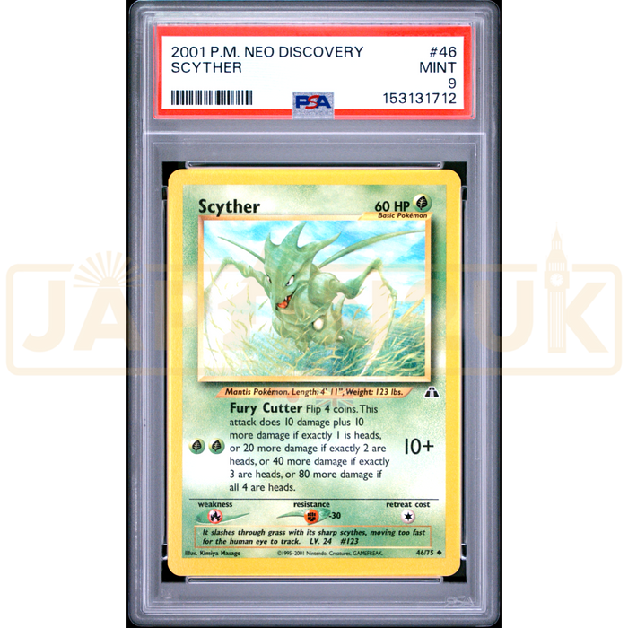 Pokemon Scyther Neo Discovery 46/75 English Graded Card PSA 9 #153131712