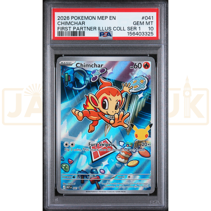 Pokemon Chimchar Promo MEP EN 041 English Graded Card PSA 10 #156403325