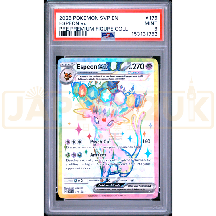Pokemon Espeon ex Holo Promo SVP EN 175 English Graded Card PSA 9 #153131752