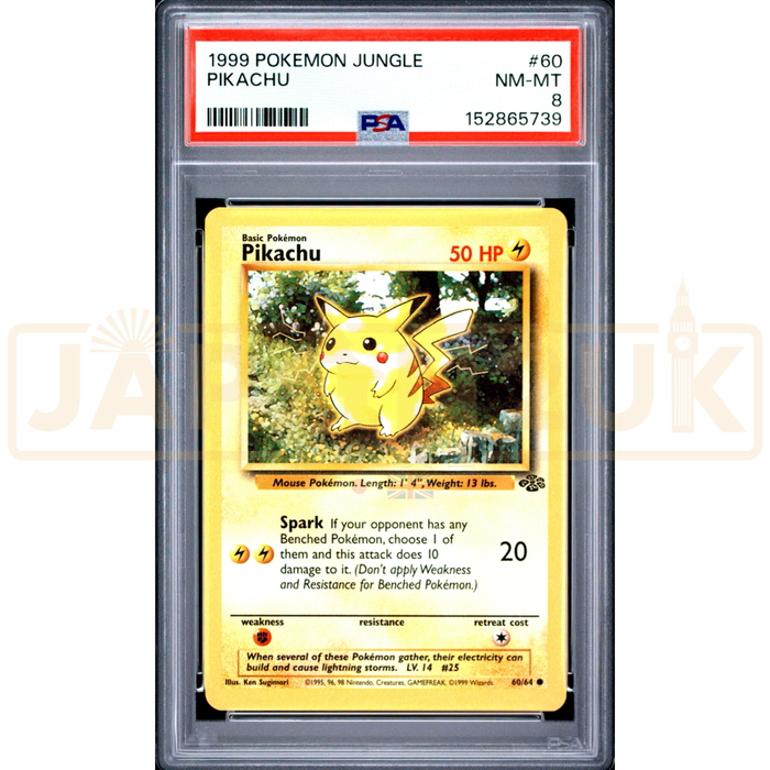 Pokemon Pikachu Jungle 60/64 English Graded Card PSA 8 #152865739