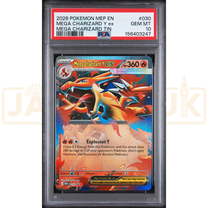 Pokemon Mega Charizard Y ex Promo MEP EN 030 English Graded Card PSA 10 #156403247