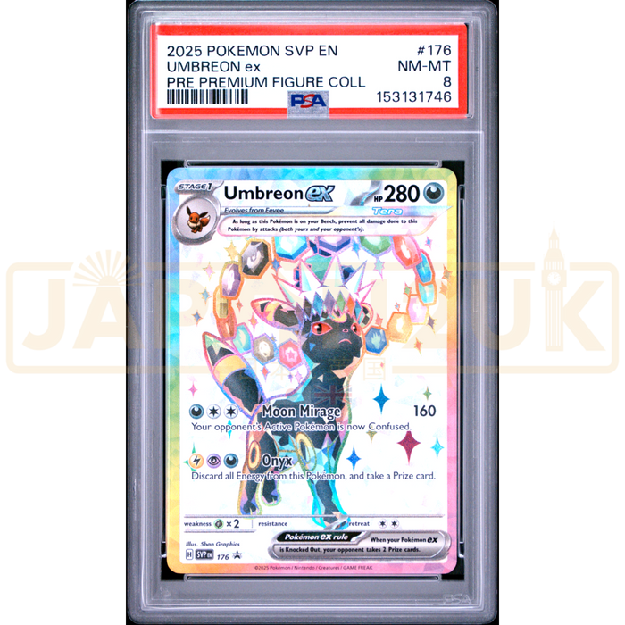 Pokemon Umbreon ex Holo Promo SVP EN 176 English Graded Card PSA 8 #153131746