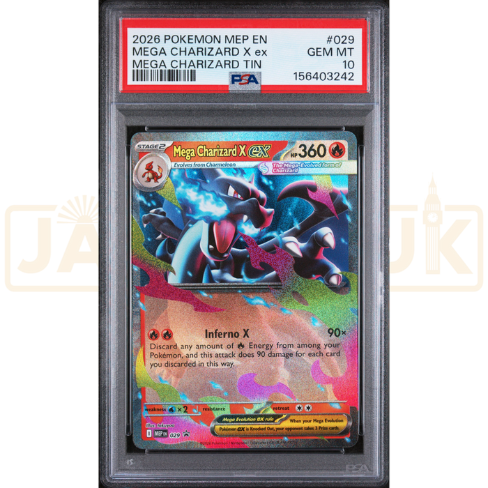 Pokemon Mega Charizard X ex Promo MEP EN 029 English Graded Card PSA 10 #156403242
