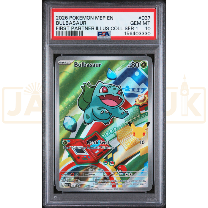 Pokemon Bulbasaur Promo MEP EN 037 English Graded Card PSA 10 #156403330
