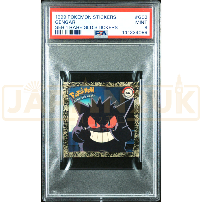 Pokemon Gengar Series 1 Rare Gold Sticker G02 English Graded Card PSA 9 #141334089