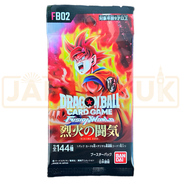 Dragon Ball Super Fusion World Blazing Aura FB02 Japanese Booster Pack ...