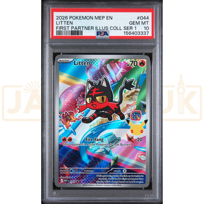 Pokemon Litten Promo MEP EN 044 English Graded Card PSA 10 #156403337
