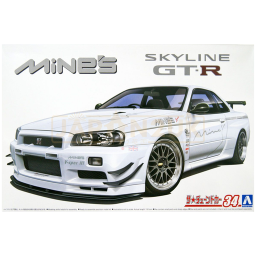 Aoshima - Mine's BNR34 Skyline GT-R '02 1/24 - Model Kit - Japan2UK