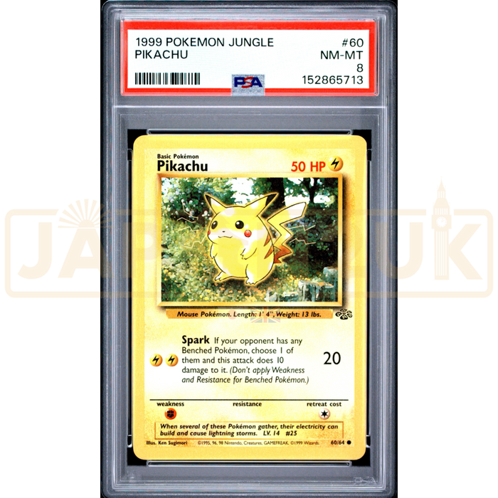 Pokemon Pikachu Jungle 60/64 English Graded Card PSA 8 #152865713