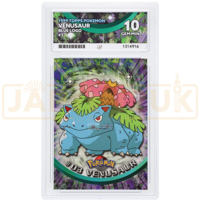 Pokemon Venusaur Topps Blue Logo No. 03 Japanese Graded Card ACE 10 #1314916