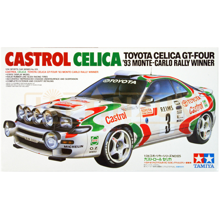 Tamiya - Castrol Toyota Celica G-Four 93 Monte Carlo Winner  1/24 - Model Kit