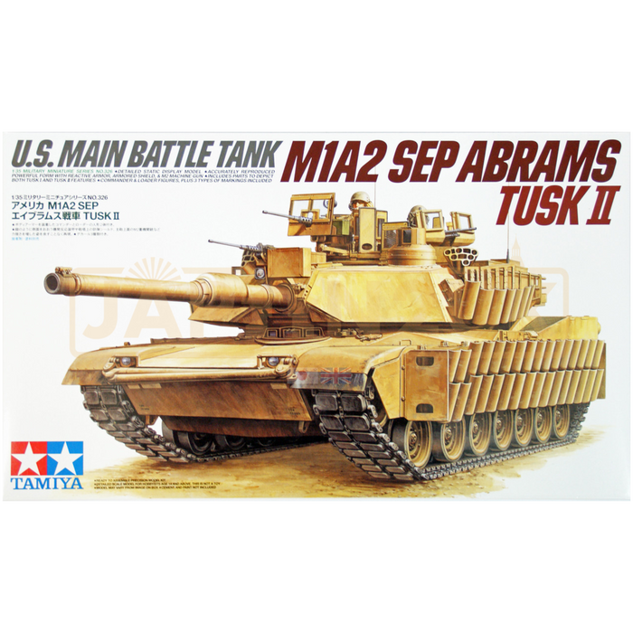 Tamiya Military - US Main Battle Tank M1A2 Sep abrams Tusk II - 1/35 - Model Kit