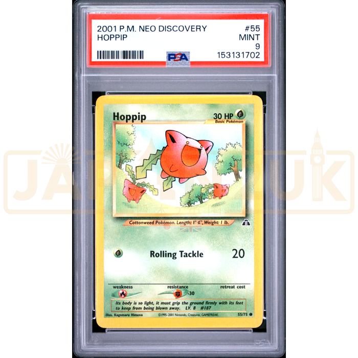 Pokemon Hoppip Neo Discovery 55/75 English Graded Card PSA 9 #153131702