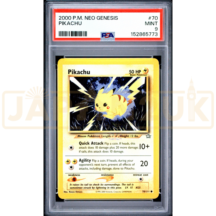 Pokemon Pikachu Neo Genesis 70/111 English Graded Card PSA 9 #152865773
