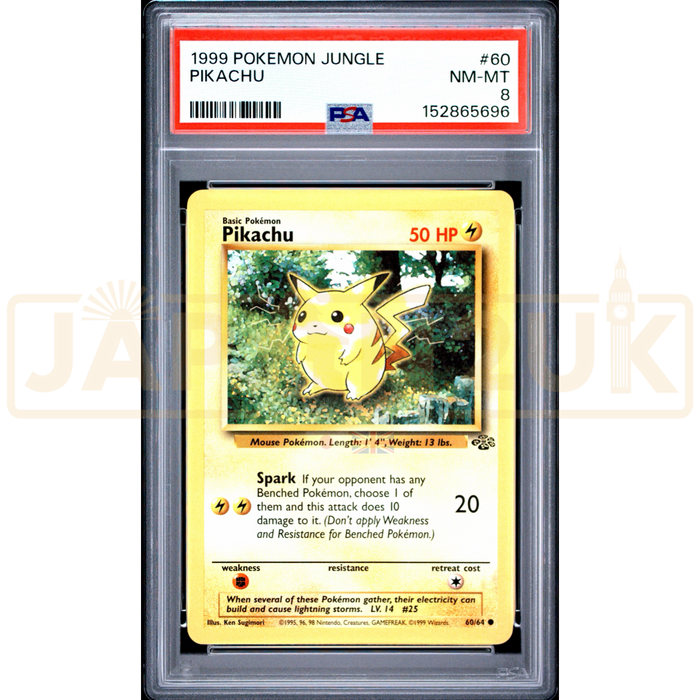 Pokemon Pikachu Jungle 60/64 English Graded Card PSA 8 #152865696