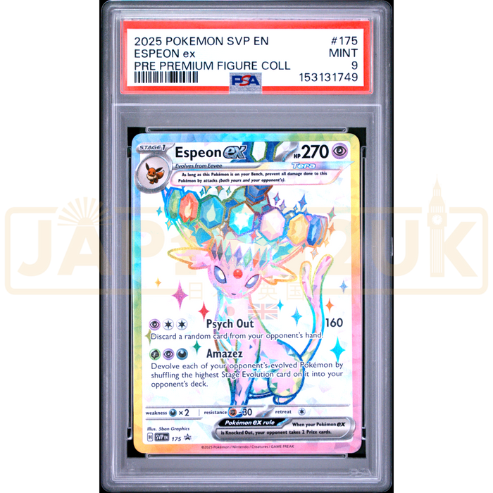 Pokemon Espeon ex Holo Promo SVP EN 175 English Graded Card PSA 9 #153131749