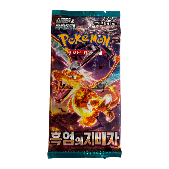 Pokemon Ruler Of The Black Flame sv3 Korean Booster Pack