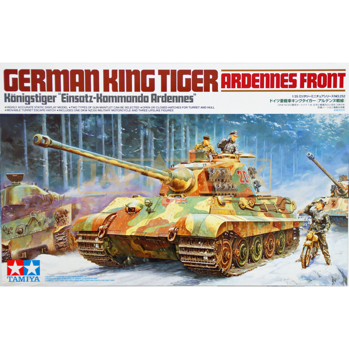 Tamiya Military - King Tiger Ardennes Front - 1/35 - Model Kit