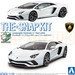 Aoshima Lamborghini Aventador S Pearl White 06345 1/32 Scale Snap Model Kit