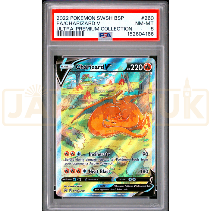 Pokemon Charizard V Ultra Premium Collection SWSH260 English Graded Card PSA 8 #152604166