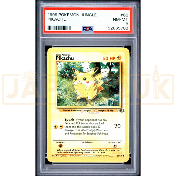 Pokemon Pikachu Jungle 60/64 English Graded Card PSA 8 #152865700