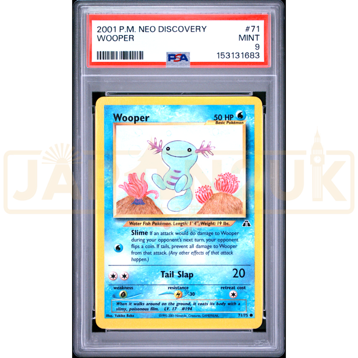 Pokemon Wooper Neo Discovery 71/75 English Graded Card PSA 9 #153131683