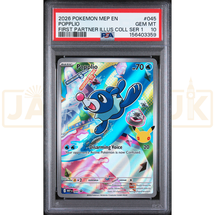 Pokemon Popplio Promo MEP EN 045 English Graded Card PSA 10 #156403359