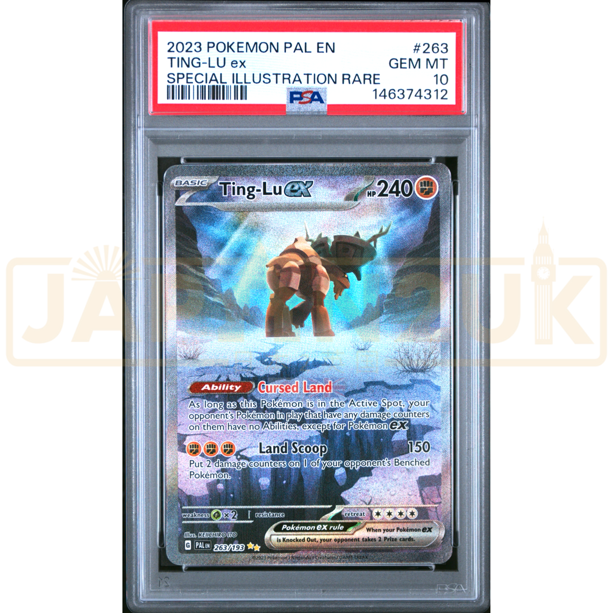 Pokemon Ting-Lu ex Paldea Evolved PAL EN 263/193 English Graded