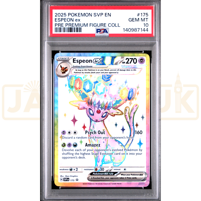 Pokemon Espeon ex Holo Promo SVP EN 175 English Graded Card PSA 10 #140987144