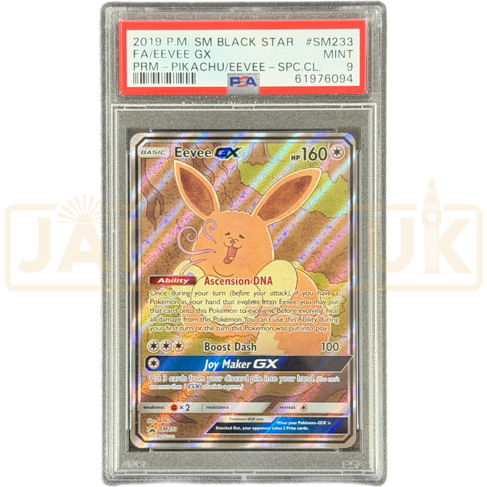 Pokemon Eevee GX Holo SM233 Promo English Graded Card PSA 9 #61976094