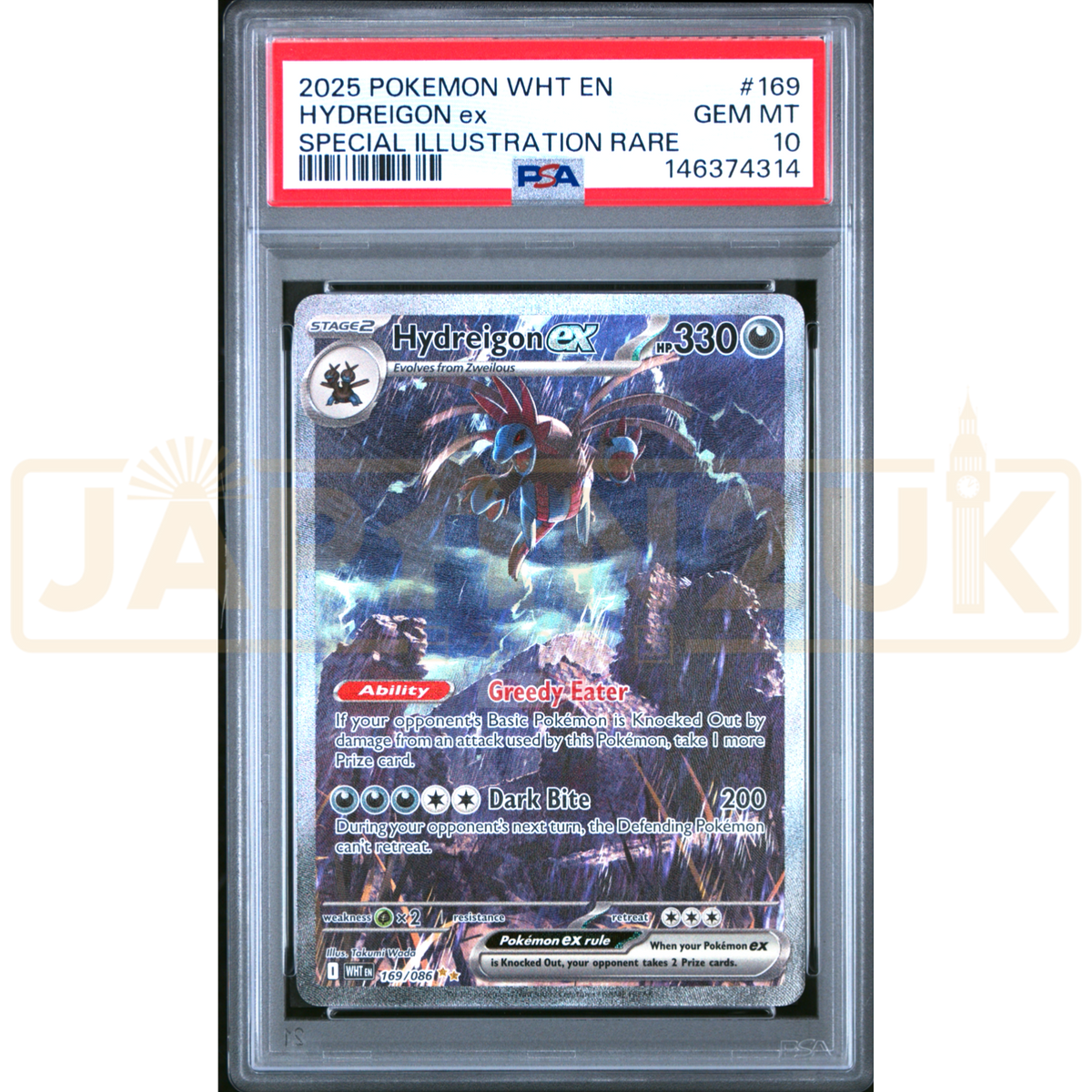 Pokemon Hydreigon ex White Flare WHT EN 169/086 English Graded Card PS —  Japan2UK