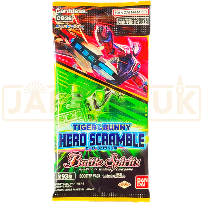 Battle Spirits Tiger & Bunny Hero Scramble CB26 Japanese Booster Pack