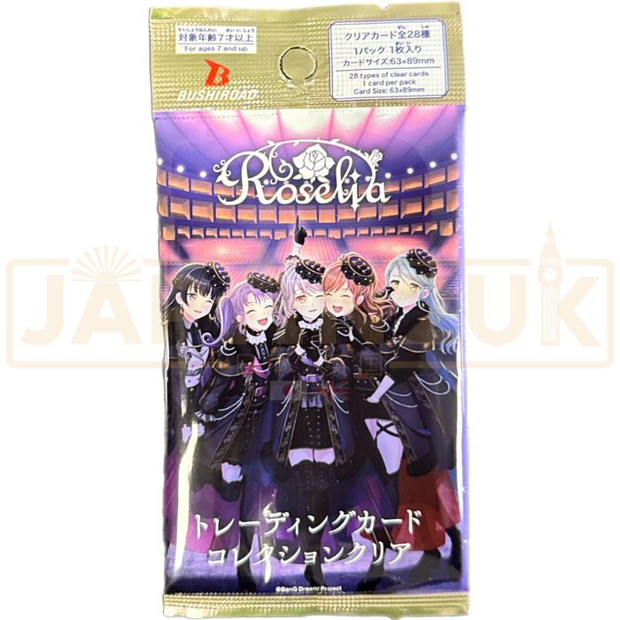 Bushiroad Trading Card Collection Clear Bang Dream! Roselia Japanese Booster Pack