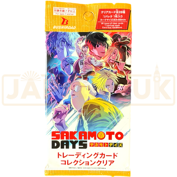 Bushiroad Trading Card Collection Clear Sakamoto Days Japanese Booster Pack