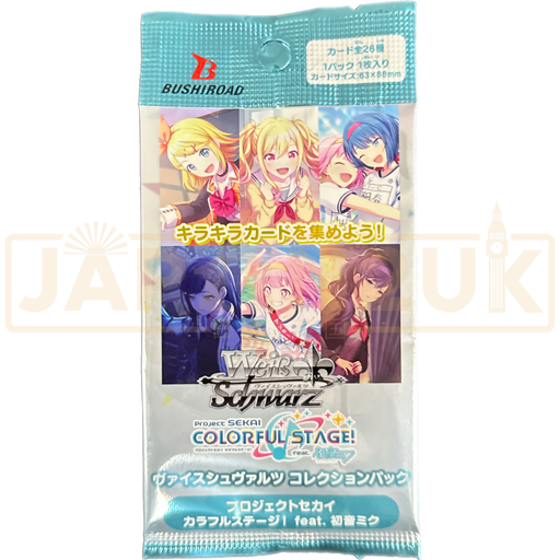 Bushiroad Trading Card Collection Clear Weiss Schwarz Project Sekai Colorful Stage! feat. Hatsune Miku Japanese Booster Pack