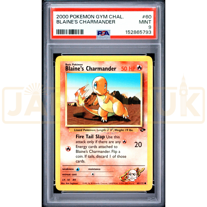 Pokemon Blaine's Charmander Gym Challenge 60/132 English Graded Card PSA 9 #152865793