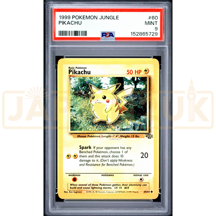 Pokemon Pikachu Jungle 60/64 English Graded Card PSA 9 #152865729