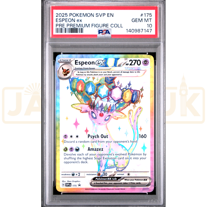 Pokemon Espeon ex Holo Promo SVP EN 175 English Graded Card PSA 10 #140987147