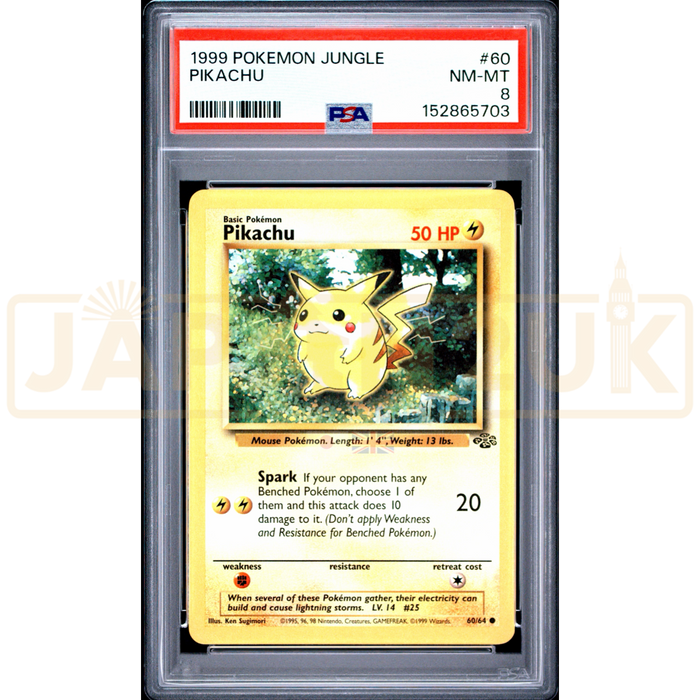 Pokemon Pikachu Jungle 60/64 English Graded Card PSA 8 #152865703