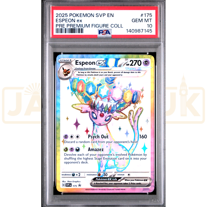 Pokemon Espeon ex Holo Promo SVP EN 175 English Graded Card PSA 10 #140987145