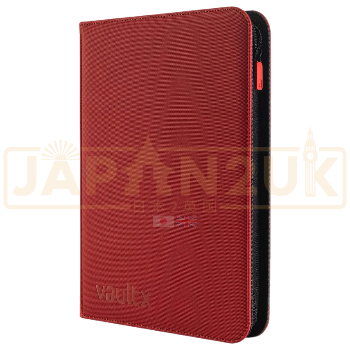 Vault X - 9-Pocket Exo-Tec® - Zip Binder - Fire Red — Japan2UK