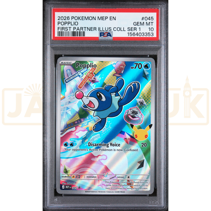 Pokemon Popplio Promo MEP EN 045 English Graded Card PSA 10 #156403353