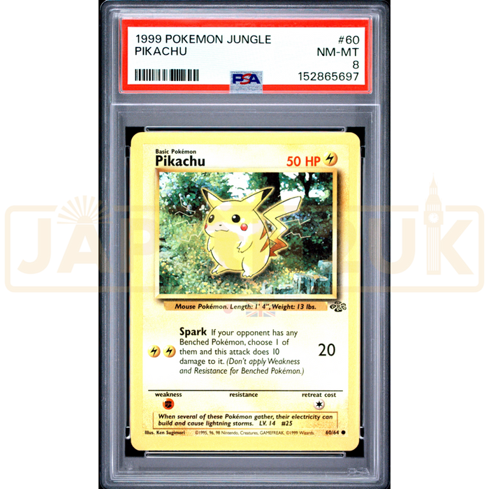 Pokemon Pikachu Jungle 60/64 English Graded Card PSA 8 #152865697