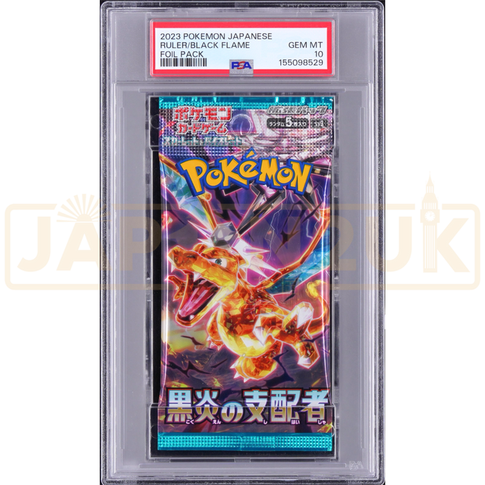 Pokemon Ruler Of The Black Flame sv3 Japanese Graded Booster Pack PSA 10 #155098529