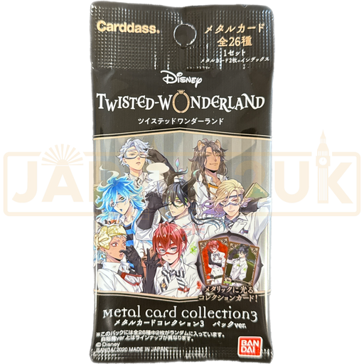Carddass Disney Twisted Wonderland Metal Card Collection 3 Japanese Booster Pack