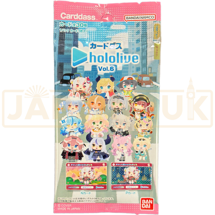 Carddass Hololive Vol. 6 Japanese Booster Pack