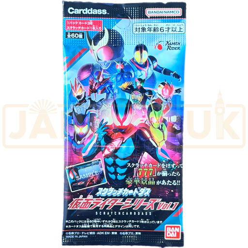 Carddass Scratch Kamen Rider Vol. 1 Japanese Booster Pack