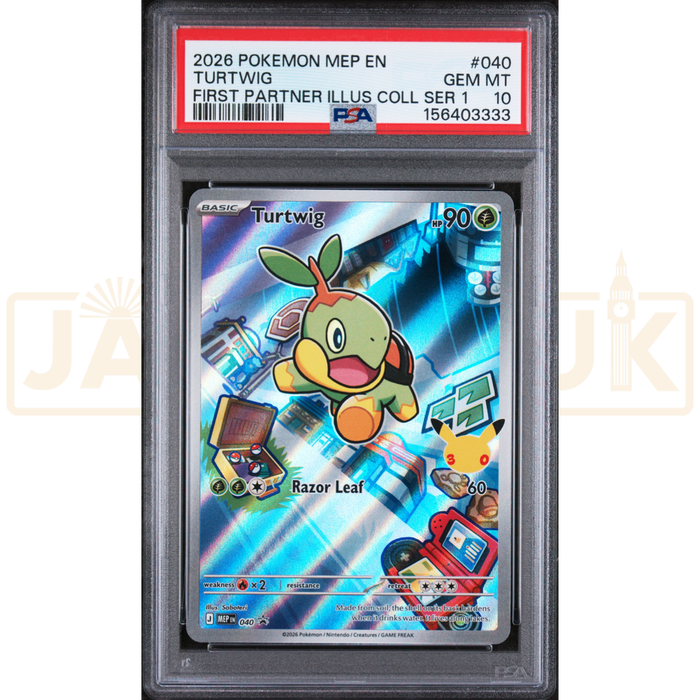 Pokemon Turtwig Promo MEP EN 040 English Graded Card PSA 10 #156403333