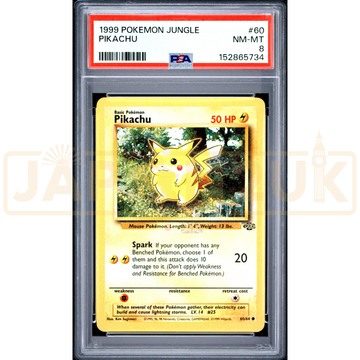 Pokemon Pikachu Jungle 60/64 English Graded Card PSA 8 #152865734
